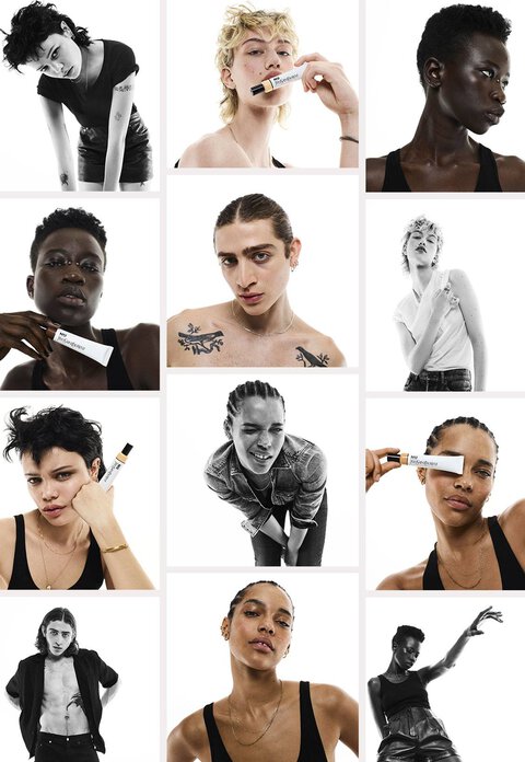 collage of NU models
